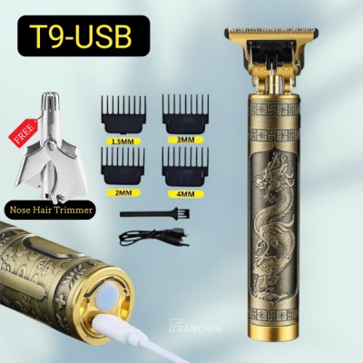 Vintage T9 Professional Hair & Beard Trimmer + Nose Trimmer