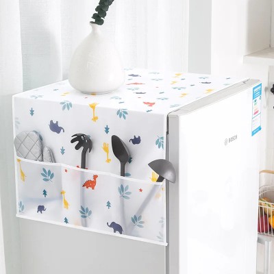 Fridge Top Covers Dust Proof Cover With Storage Bags