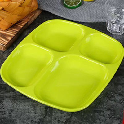 4 Grid dish plate