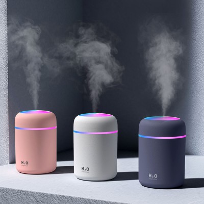 300ml Mini Cool Mist Air Humidifier for Home Baby Nursery Plants Auto Shut-off and BPA-Free Humidificador De Aire