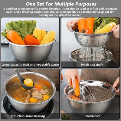 3 in 1 stainless steel vegetable Cutter