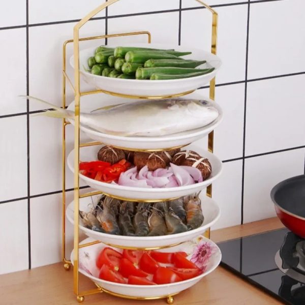 Kitchen Punch Free 5 Layer Portable Space Saving Dish Rack